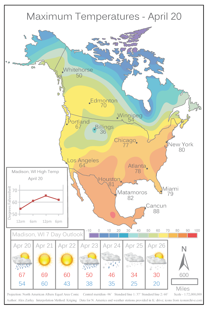 Madison Weather Map