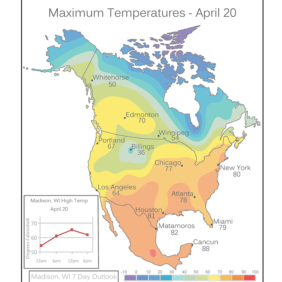 Madison Weather Map